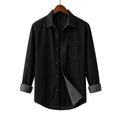 Premium Denim Single Pocket Long Sleeve Shirt for Men